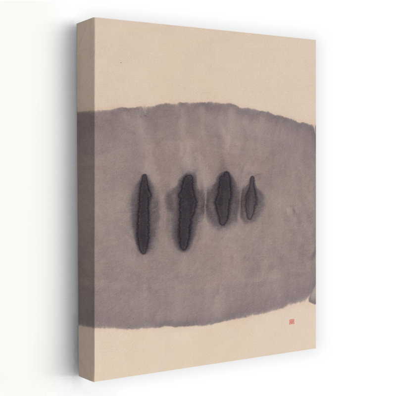 Contemporary Art Abstract Peaceful Serene Cypress Tree Landscape Wall Art - Wrapped Canvas Print, 152.4 cm H x 101.6 cm W