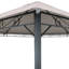 Pavillon de jardin ouvert 10 pi x 10 pi avec structure en acier et plateau en polyester Darla