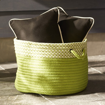 Ariadne Houndstooth Dipped Storage Basket
