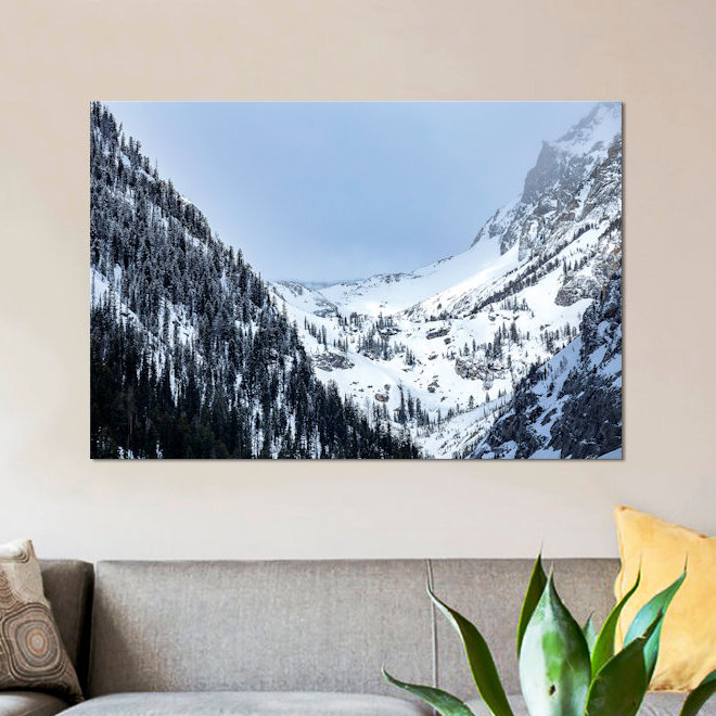 « grand tetons i », reproduction de photo sur toile, H 18 po x l 26 po x P 1,5 po