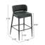 Ensemble de 2 tabourets de bar en métal et en cuir-530299299