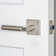 Viaggio Quadrato Hammered Rosette Double Dummy With Contempo Smooth Lever In Titanium Grey