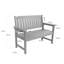 Banc de jardin résistant à l'eau et aux intempéries H 51,8 po x l 25,2 po x H 36,8 po Momore