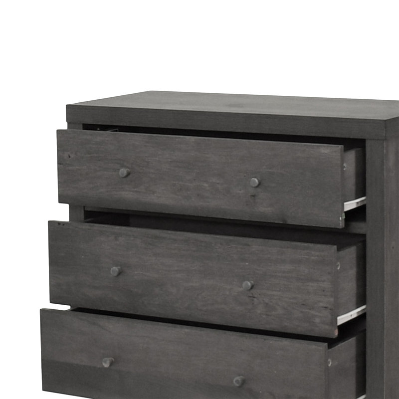 Commode 3 tiroirs, Gris
