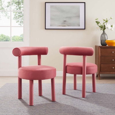 Modway Toulouse Side Fabric Upholstered Dining Chairs