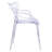 Duffield Dining Chair with Wire Back Design Stackable Accent Arm Chair No Assembly-1737680694