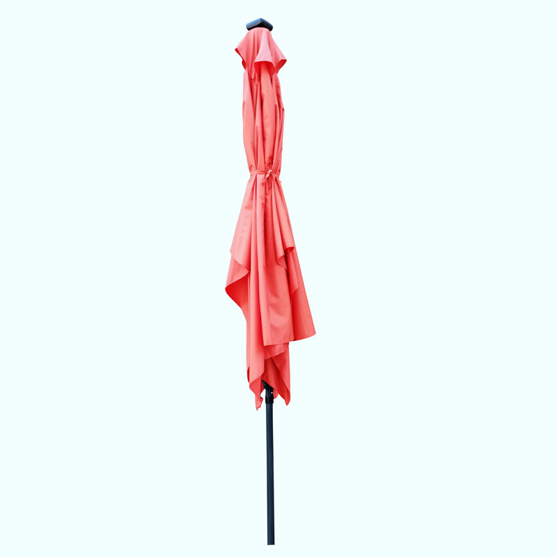 Parasol Taibah 120 avec contrepoids inclus, Red Orange