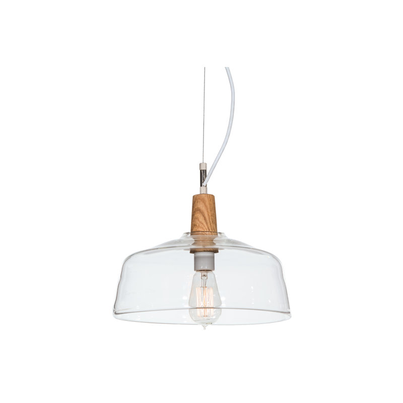 Huckstep 1 - Light Brown/White Single Pendant