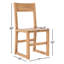 Chaise d'appoint en bois massif Cabo-1622041986