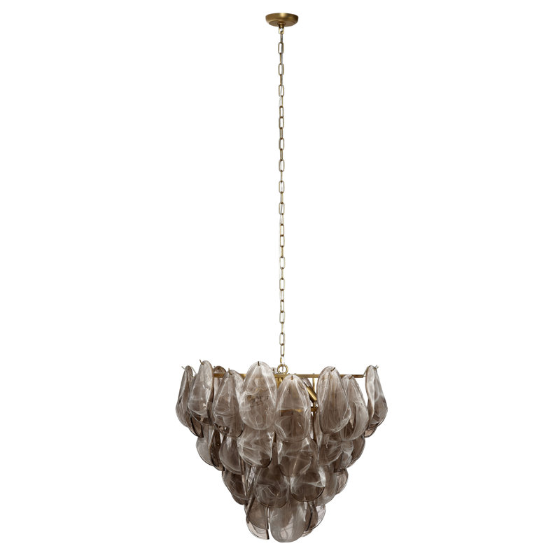 Magnolia 10-Light Quartz Glass Chandelier