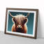 Highland Cow Portrait Vol.4 - Framed Print-37582212-37582214