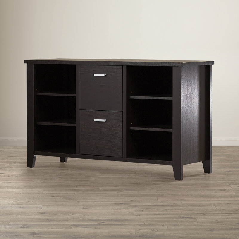 Mccree 120cm Wide 2 -Drawer File Cabinet, Cappuccino
