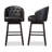 Upholstered Counter Stool with Solid Wood Frame-20238974
