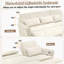 Canapé innovant 2 en 1 avec canapé-lit, fauteuil inclinable réversible et dossier réglable pour des espaces de vie multifonctionnels