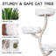 Tour pour arbre à chat 4 couches avec lit pour chat et condo pour chat, arbre à chat avec poteau à griffer, housses amovibles et lavables-139705514
