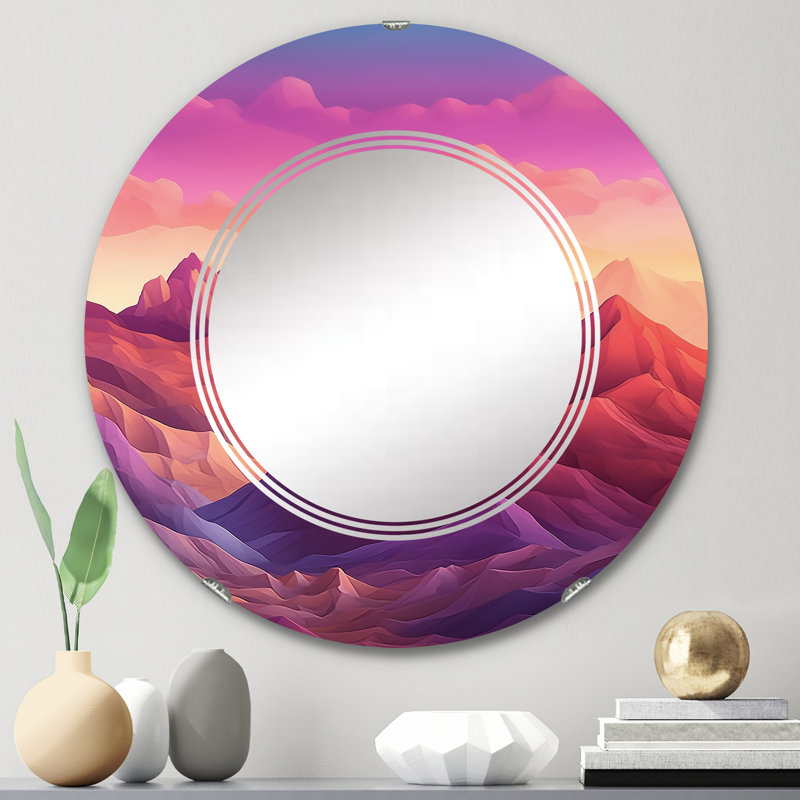 Miroir mural rond Dourney, 24 po x 24 po