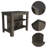 Cala Kitchen Island, Four Legs, Three Shelves - Onyx-271582254