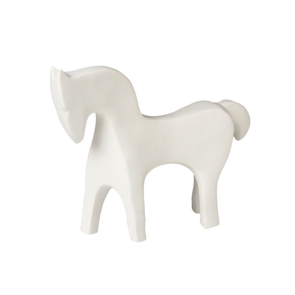 Global Views Horse-Matte White & Reviews | Perigold