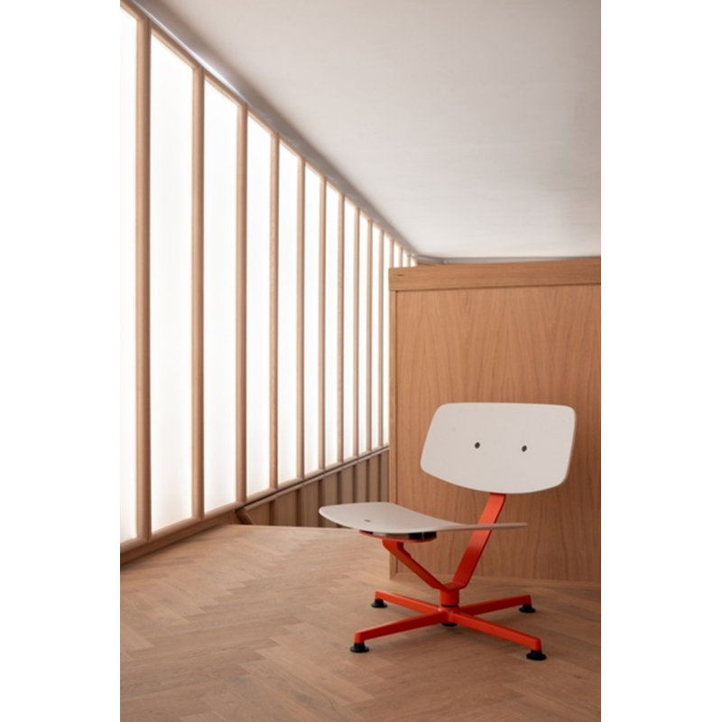 Arba Chair, White/Orange