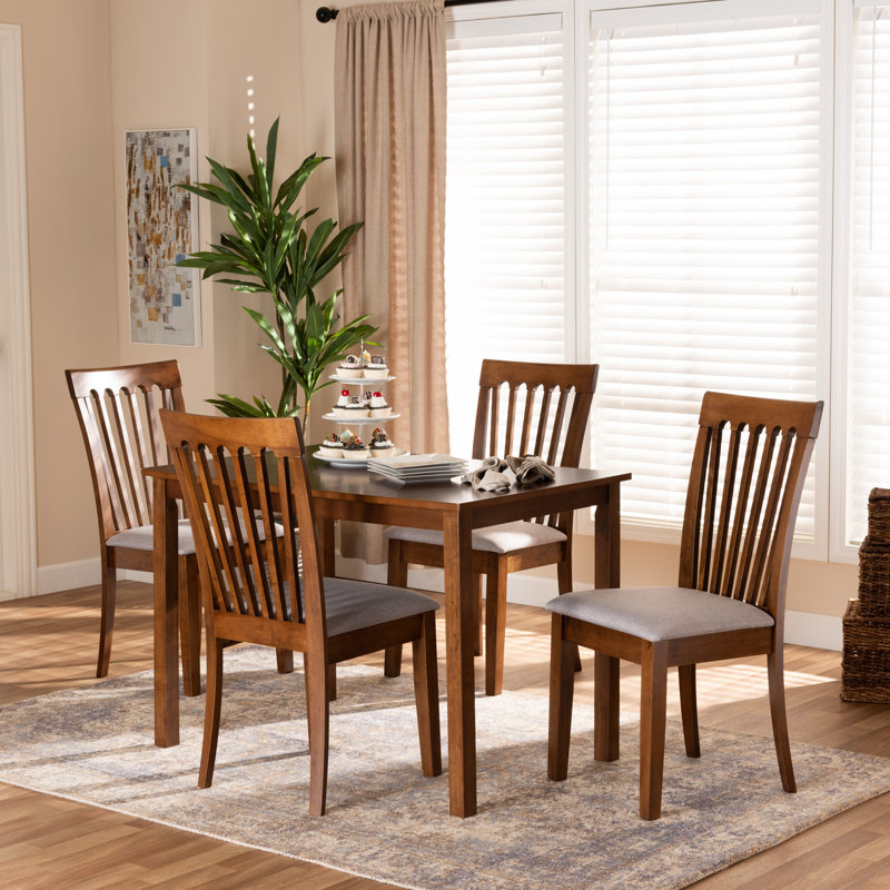 4 - Person Solid Wood Top Four Leg Dining Set