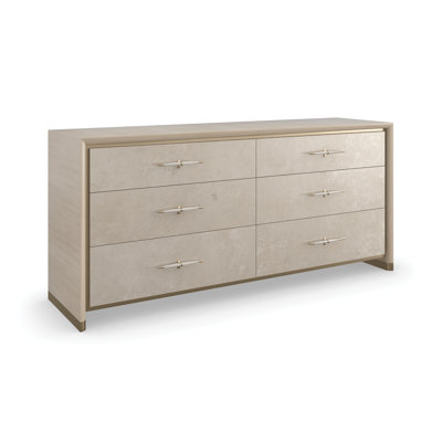 Commode double 6 tiroirs l 70 po