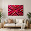 Art mural rigide en métal rouge 23-1130061759