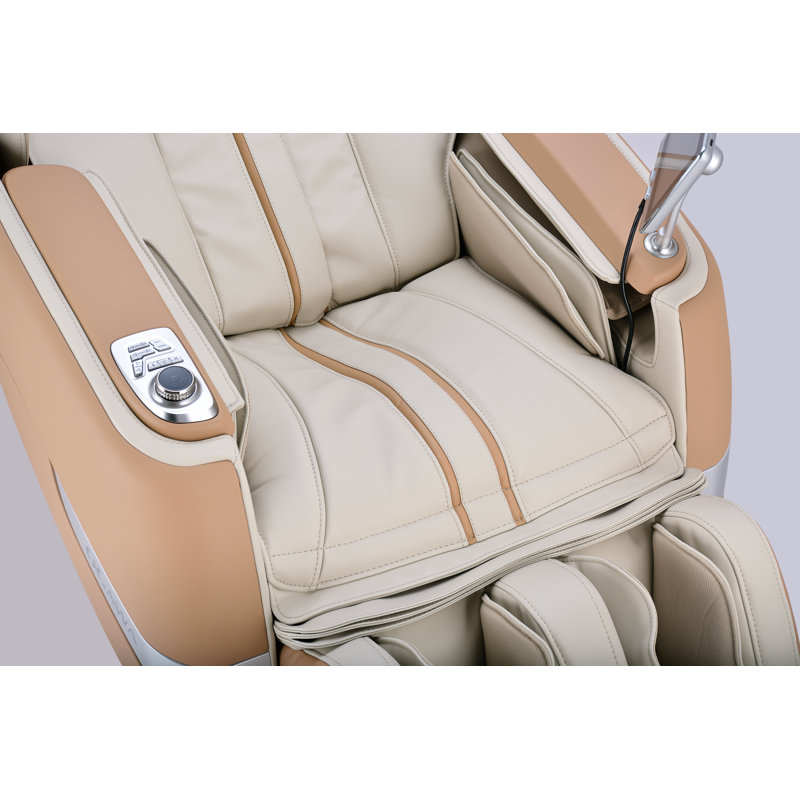 Heated Massage Chair, Ivory/Beige