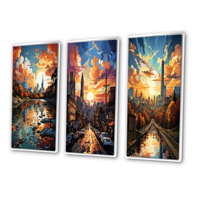 " City Austin Popart " 3 - Pieces