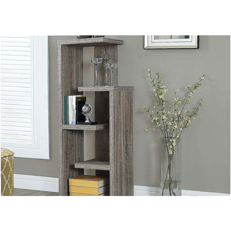 Étagère à 4 niveaux avec étagère ouverte, rangement moderne pour la maison ou le bureau