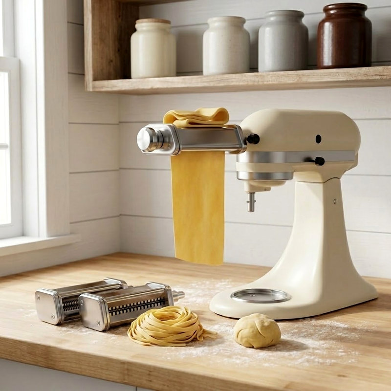 Teamson Select Piece Pasta Roller & Cutter Attachment Set