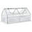 Outsunny Galvanized Raised Garden Bed With Mini PVC Greenhouse Cover-120392832