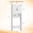 Over the Toilet Storage Cabinet, Bathroom Organizers and Storage with Anti-Tip Device-1081727129