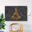 The Eiffel Tower in France at Night - Wrapped Canvas-56639410
