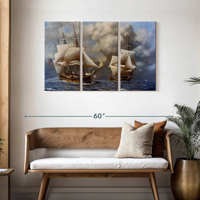 Mehar Naval Battle, 28" H x 45" W