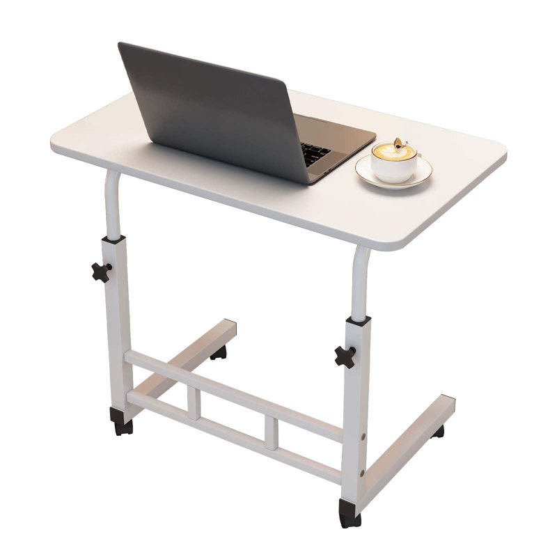 Bureau pour travailler debout à hauteur réglable, petit bureau pour travailler debout avec roulettes, table d'ordinateur portable mobile à hauteur réglable pour ordinateur portable