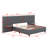 Upholstered Platform Bed With Big Headboard-557304104-557304105