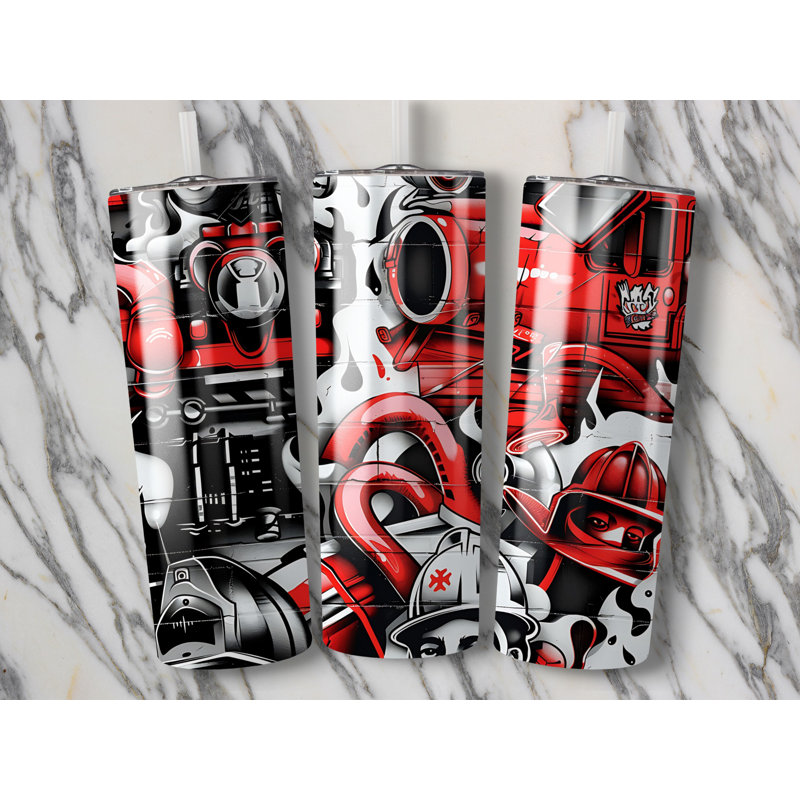 Choose Handmade Tumblers 591ml Vacuum Insulated Stainless Steel (18/8) Travel Tumbler with Straw