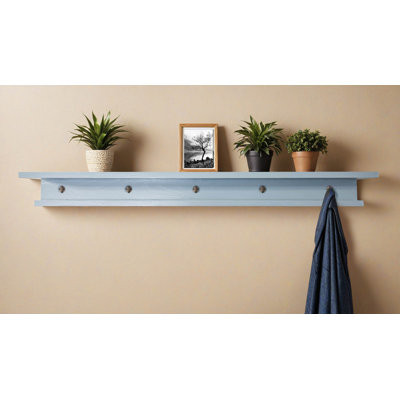 Rayne 3 Piece Oak Shelves With Hooks
