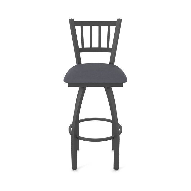 Tabouret pivotant 810 Contessa, Vinyle - tempête Canter, Étain, Tabouret de bar (siège d'une hauteur de 30 po)