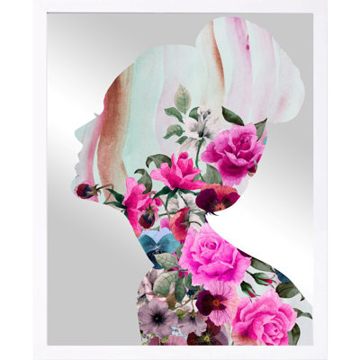 Flower Female Silhouette Painting
