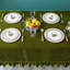 Nappe en velours à volants rectangulaire