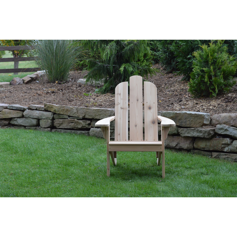 Handley Outdoor Adirondack Chair, Unfinished