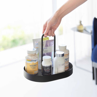 Plateau de rangement pour vitamines et suppléments Yamazaki Home avec poignée