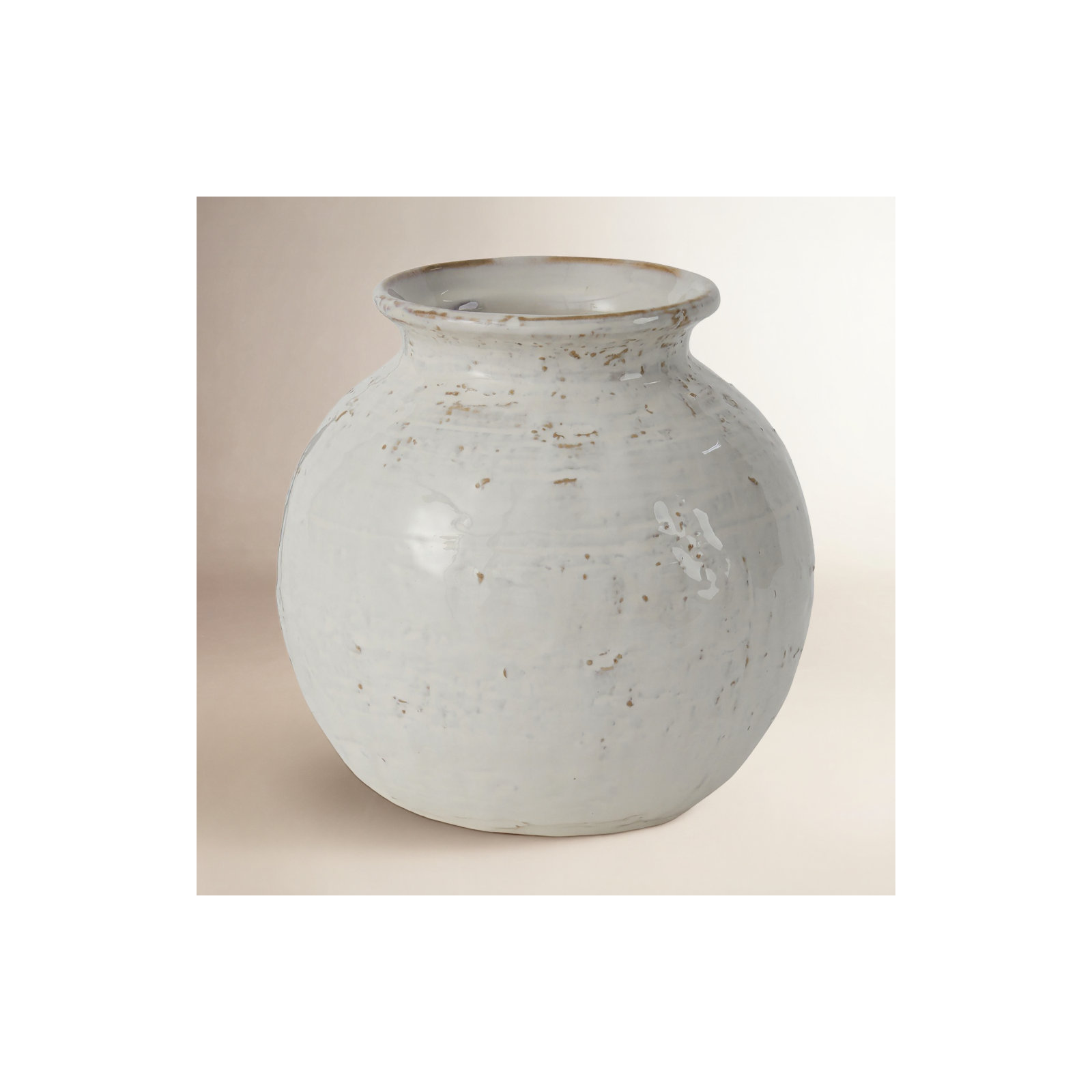 Jesiah Handmade Ceramic Table Vase, 6.5" H x 6.5" W x 6.5" D