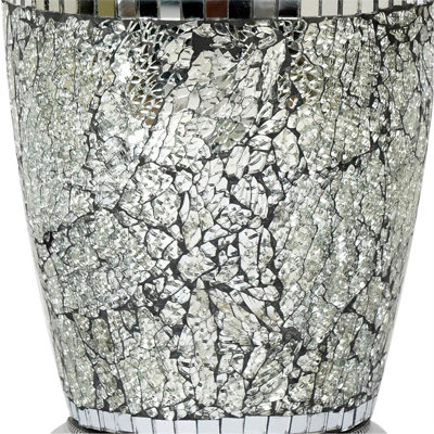 Stainless Steel Ice Mosaic Wastebasket, 7Qt