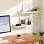 6 tablettes flottantes blanches