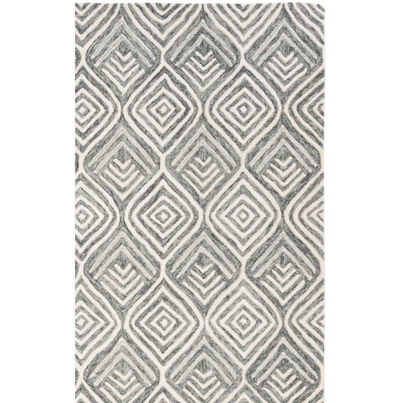 Tapis en laine touffeté à la main Hidalgo, Carré 6 pi