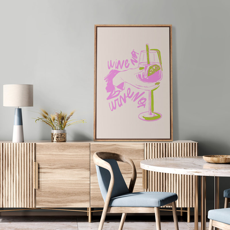 «Pink Drink Liquor», art mural de cuisine, impression de charrette sur bois et de vin, art mural, Naturel, H 24 po x l 16 po