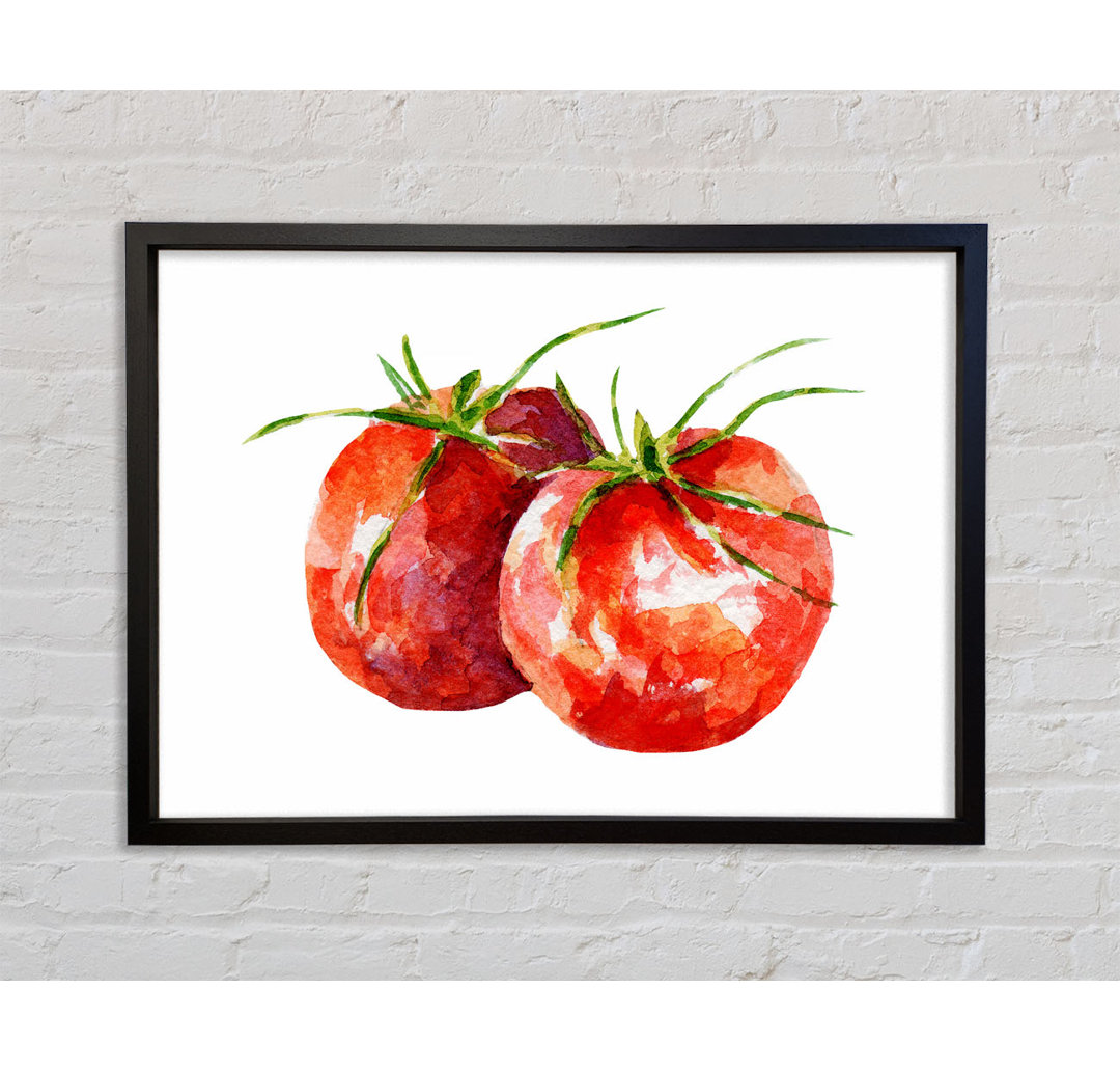 Duo Tomato 1 - Einzelner Bilderrahmen Kunstdrucke auf Leinwand