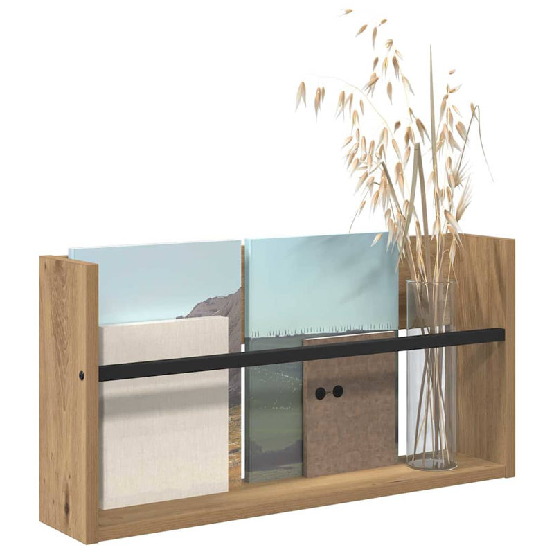 Wood Magazine Rack, Light Brown